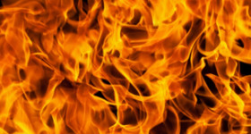 Close up of fire flames